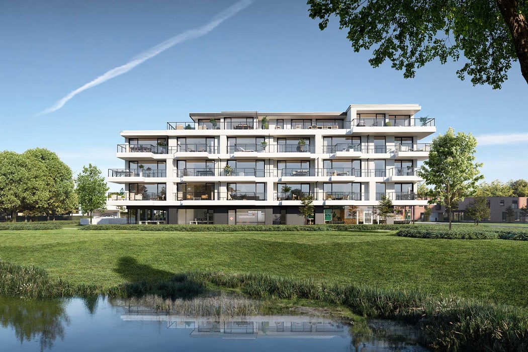 moderne nieuwbouwappartementen aan het Park in Hooglede