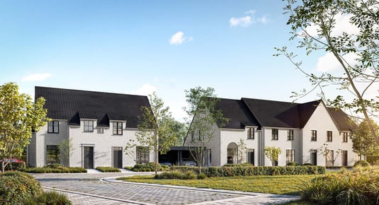 Landelijke nieuwbouw in Lauwe