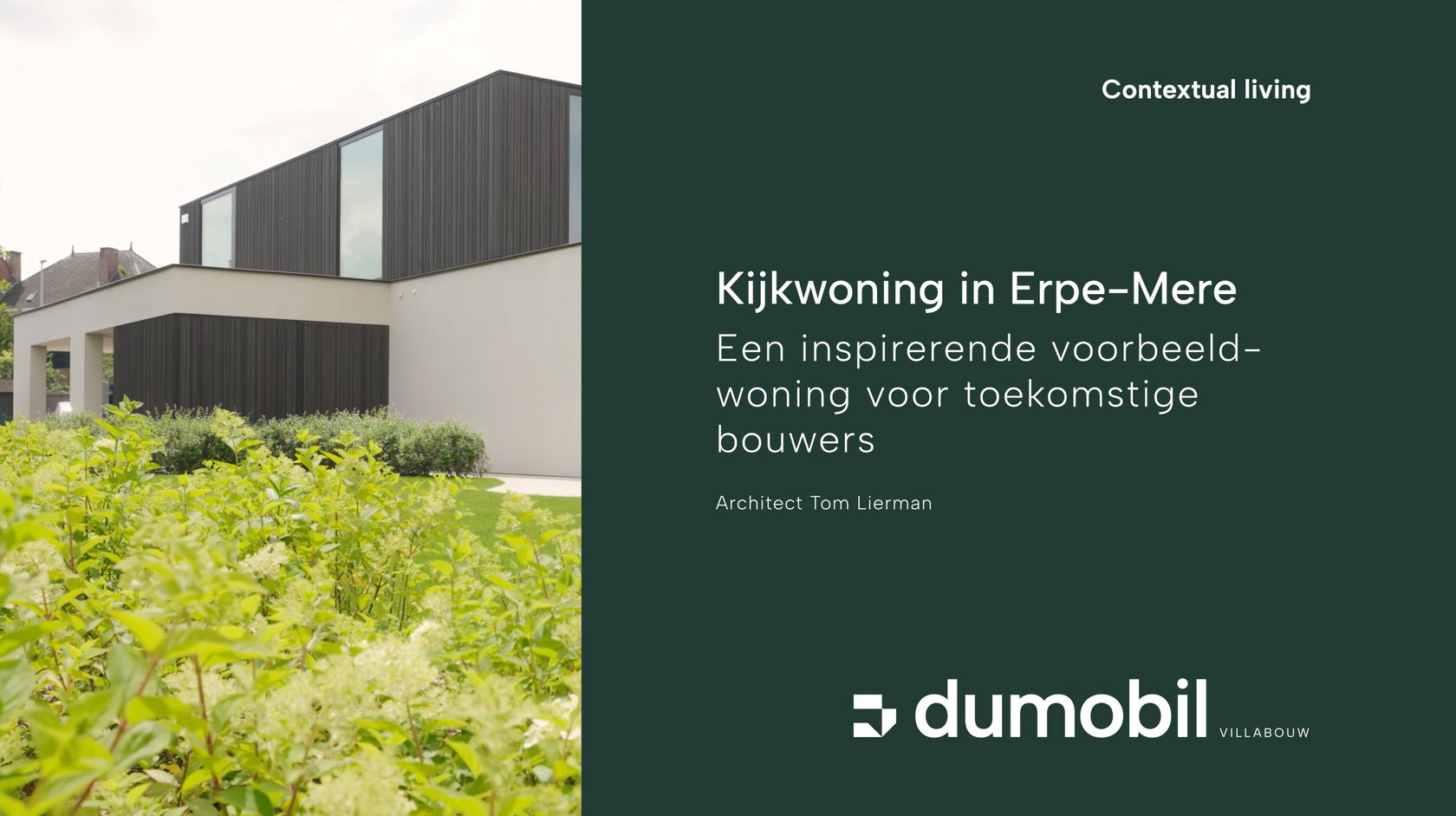 Kijkwoning Erpe-Mere - Architect Tom Lierman-video